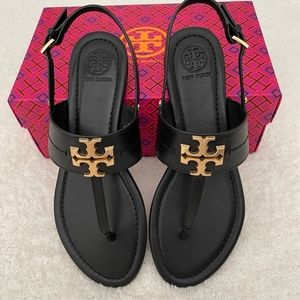 New Tory Burch Everly T-strap Flat Sandal